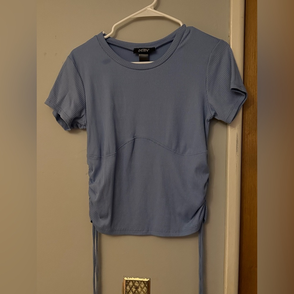 Blue Crop Top